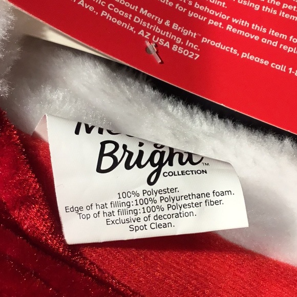 NWT Santa Pet Christmas Costume size Medium - Picture 10 of 16